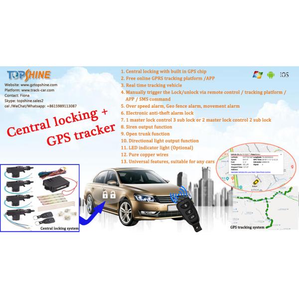 SOS alarm GPS Car Tracking 2G Car Alarm With Remote ARM DISARM