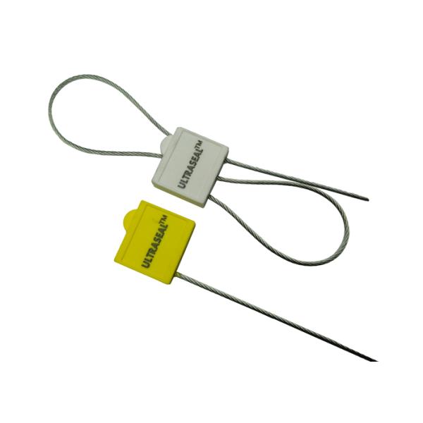 Double Lock Security Plastic Cable Seal with 2.29 KN Tensile Strength and Galvanized Steel Wire
