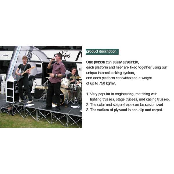 18mm Mobile Folding Wedding Party 20cm Portable Stage Platform