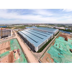 High Strength Clear Span Steel Frame Structure Warehouse Office Building