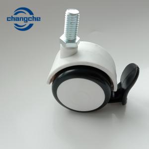 Quality Heavy Duty Retractable PU Caster Wheel For Hospital Bed Trolley wholesale