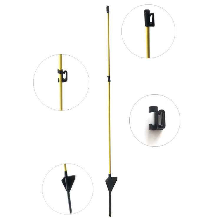 Oval Shaped L48'' Fiberglass Electric Fence Posts