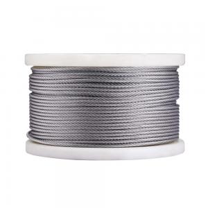Quality Non-Alloy T316 Stainless Steel 1/4 Aircraft Deck Railing Cable 7x19 250FT Wire Rope wholesale