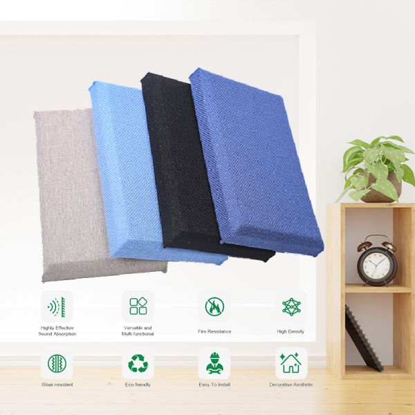 Custom Adhesive Backing Fabric Acoustic Panel Bedroom Soundproofing Panels