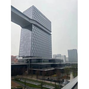 5mm - 19mm Thickness Glass Curtain Wall Facade Openness 0%-90%