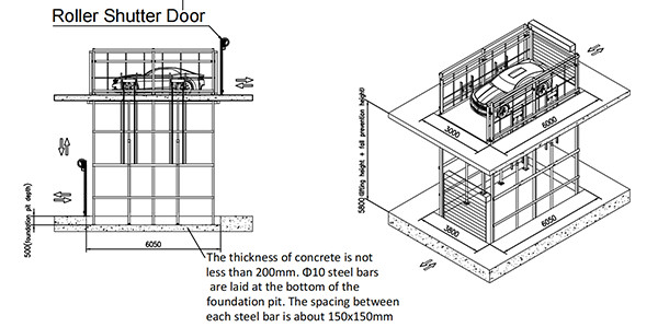 2T Upright Fixed Scissor Lift Platform Steel Frame For Warehouse And Assembly Lines