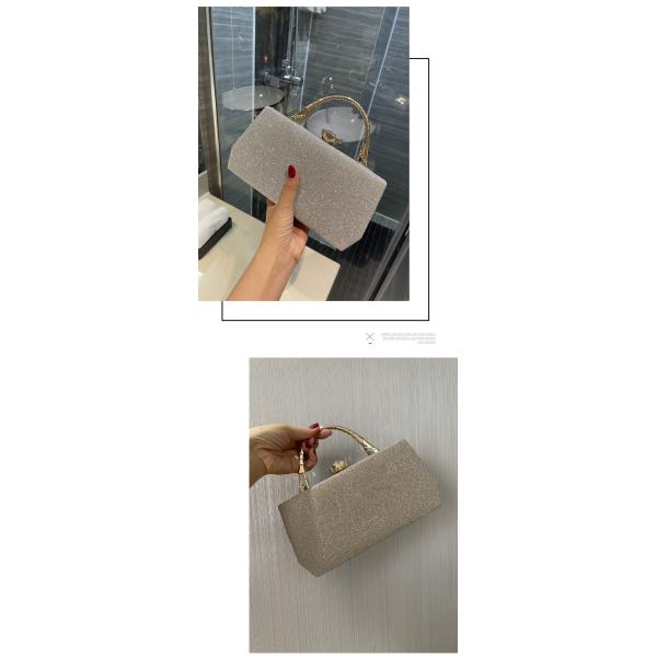 Vintage Style Hasp Women Handbag adorned with Designer Highlight Sequins Leather Trend