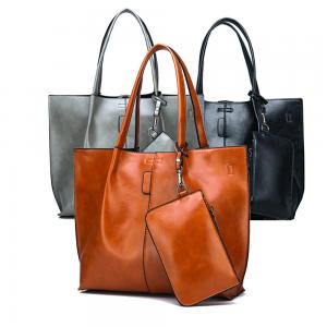 Quality Ladies Handbags Sets Leather Top Handle Handbag Wallets 2pcs In 1 Sets Women Totes Bag Sets wholesale