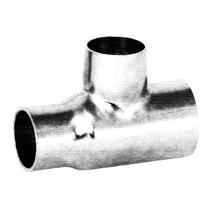 Plumbing Refrigeration Pipe Fittings Copper Tee Pipe Connector 140MM