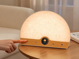 Adjustable Wake Up Light Therapy Lamp with 10000 Lux Dimmable Sunrise Alarm Clock