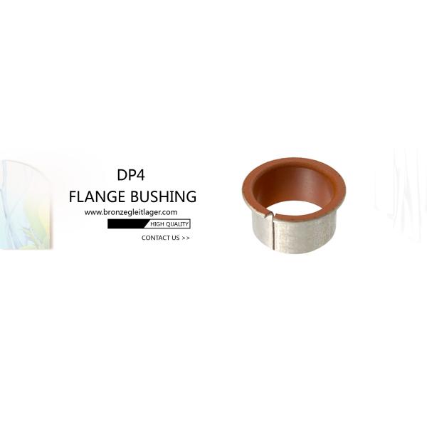 Metal-Polymer Low Friction Plain Bearings Flange Bushing Red Coated Collar Bushes