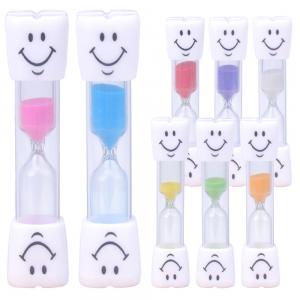 China Plastic Three Minute Sand Timer Hourglass Toothbrush Timer Traditional Design on sale