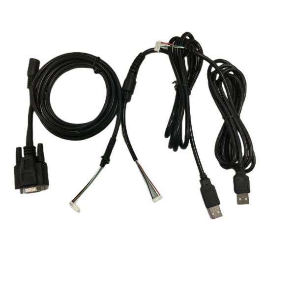 Round Cable Wire Harnesses 2.54mm 4 Pin To DB9 Female RS232 To HMI
