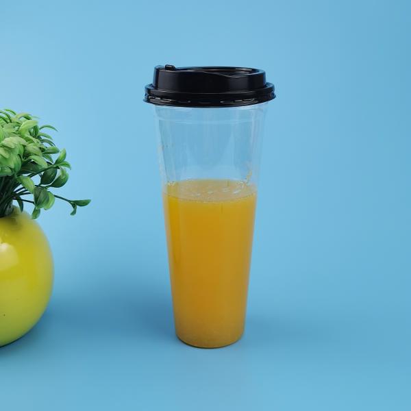 Stack Up PP Flat Dome Disposable Bubble Tea Cups
