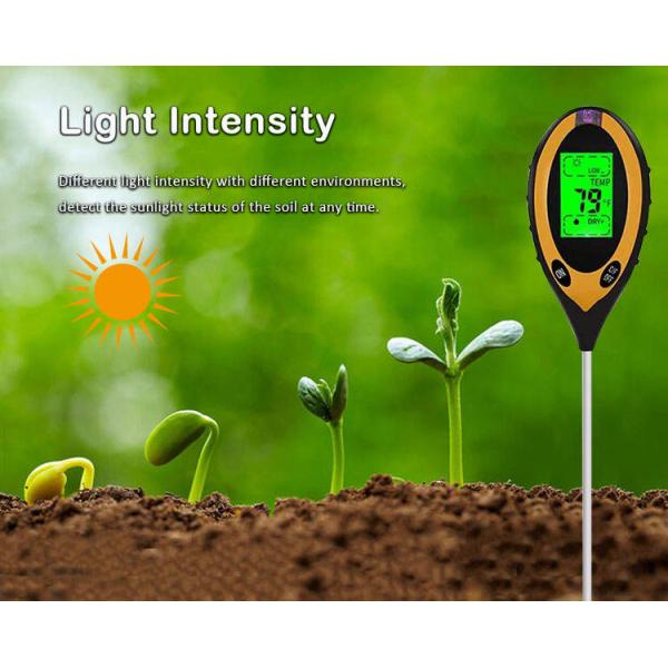 Plastics and Stainless Metal 4-in-1 Soil Fertility Tester for Garden Farm Greenhouse