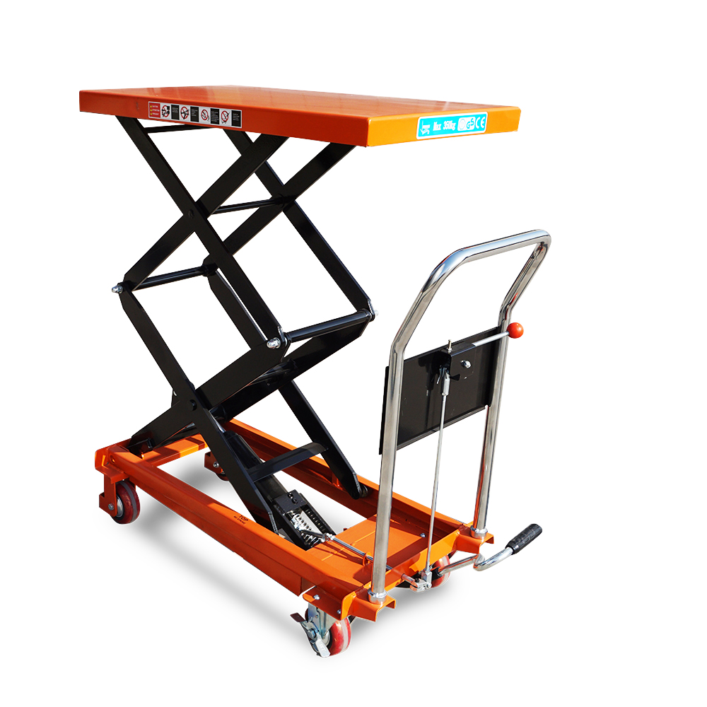 Hydraulic Mobile Scissor Lift Platform Mobile Elevator Scissor Fork Type Small Flat Car