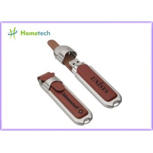 Personalized Leather USB Flash Drive with Customized Silk-screen Logo