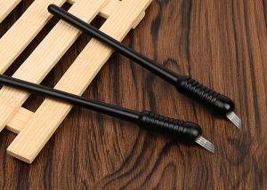 Black Big Head Sketch Disposable Microblading Pen #16 Pins Blade