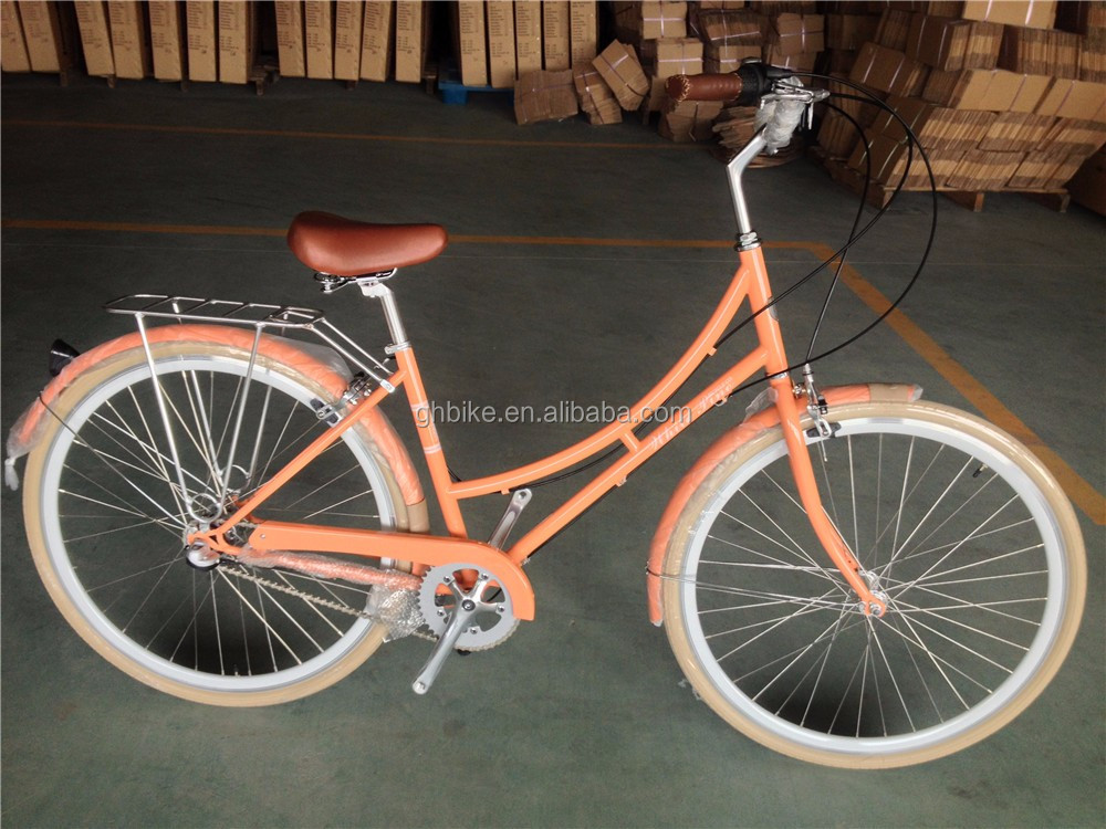USA Popular 3 Gear Retro Womens City Cruiser Bike Ladies Bicycle 28" with 700*35C Wheel Size
