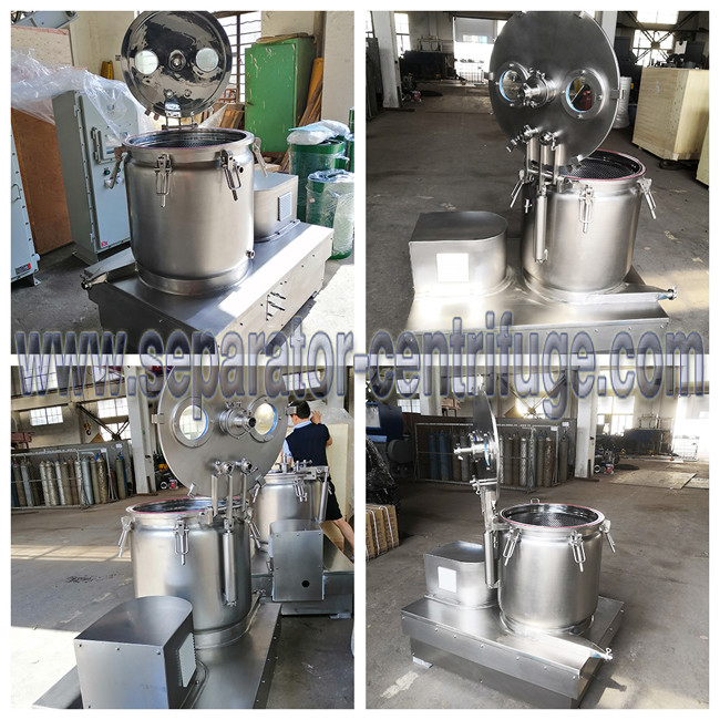 CBD cannabis oil ethanol extraction jacketed centrifuge low temperature with PLC