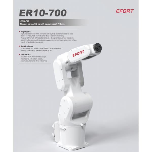 Desktop Robot In Handling Operations Machine Tending Sorting Assembling Grinding Polishing For 3C Metal Parts ER10-700