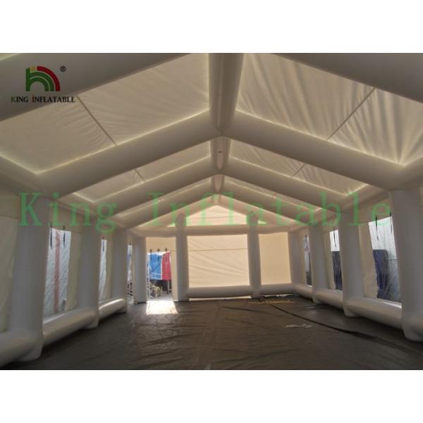 Commercial Durable White Inflatable Event Tent PVC Tarpaulin Or Oxford For Trade Show
