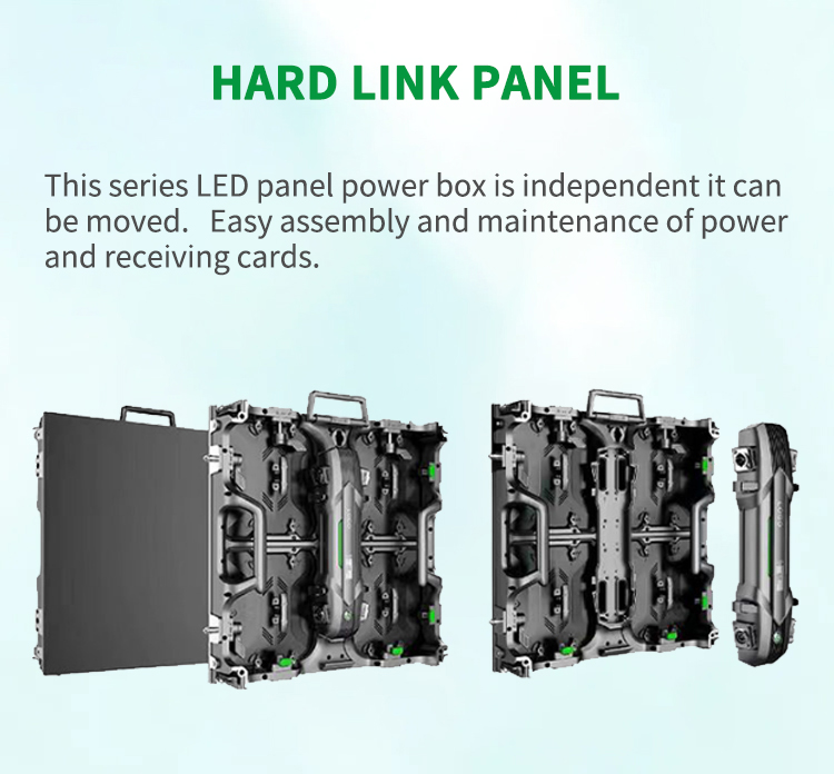 800-1000cd/sqm Brightness P3.91 Outdoor Rental Led Screen with Customized Size Led Panel Display 500X1000Mm 500X100Mm