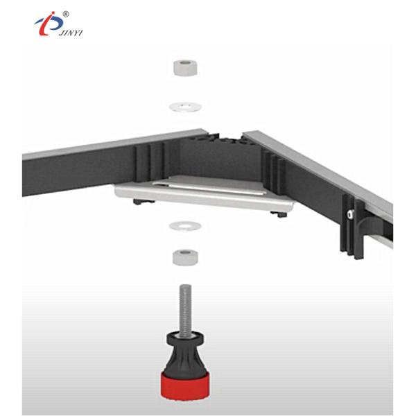 CE Bathroom Flexible Metal Shower Tray Corner Crossbar