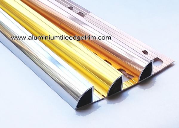 Cheap High Gloss Polished Aluminium Tile Edge Trim 2m Rust - Proof Interior Decoration  for sale