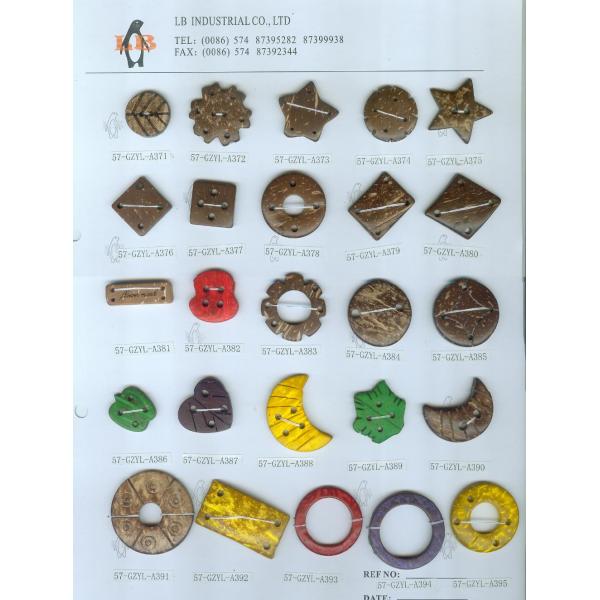 13mm Custom Logo Wood Button 2 Holes Wholesale Wood Garment Buttons