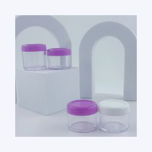 Stamping Printing Handling 20ml Clear Plastic Acrylic Cosmetic Cream Jar