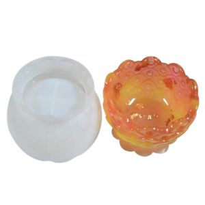 Sustainable Resin Epoxy Silicone Molds Diy Handmade Lotus Shape Bowl