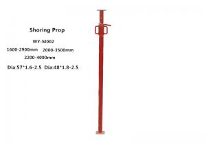 Quality Light duty adjustable scaffolding shoring props / jack red color 1.6-4m wholesale