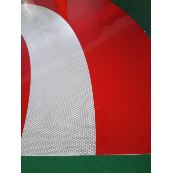 Hi Viz High Intensity Reflective Vinyl Sticker Retro Reflective Sheeting Roll For Traffic Cone