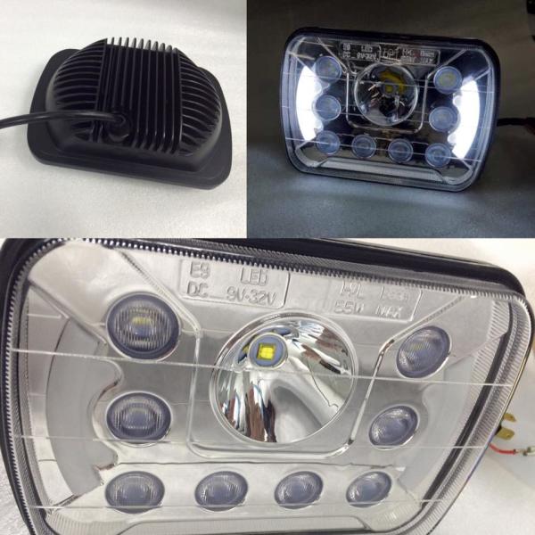 Clear 3800 lm IP68 LED Automotive Work Light High / low Cree And Angle Eye For 4 - Wheel Drive