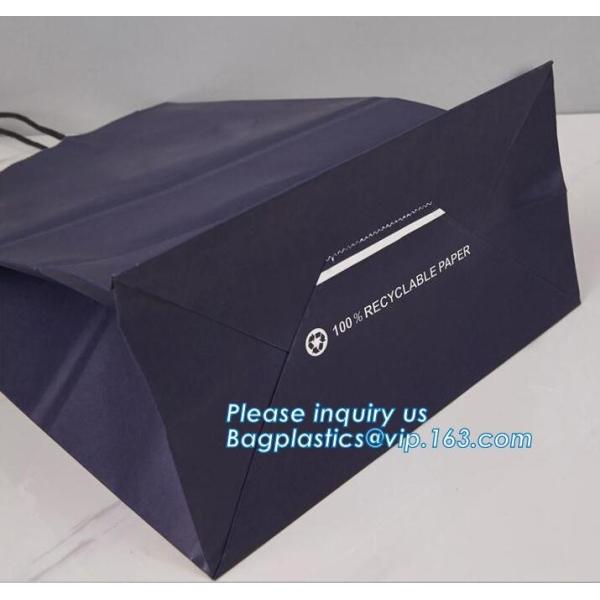 Luxury Personalized Printed Shopping Carrier Heavy Duty Reinforced Die Cut Handle Paper Gift Bag,carrier, handle bags,