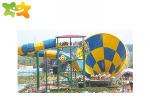 China Commercial Fiberglass Water Slides Attractive Popular High Safety  For Aquatic Park on sale