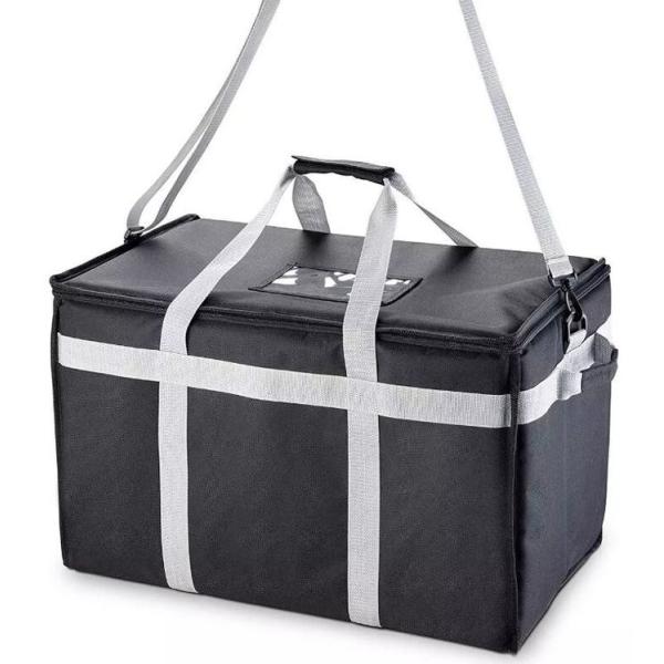 Foldable Lunch Insulated Cooler Bag Heated Food Delivery Bag Thermal Pizza Delivery Cooler Bag