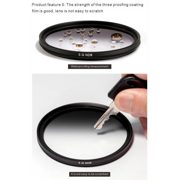 Double Sided SGnd32 Circular Graduated Nd Filter