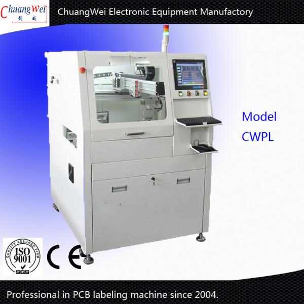 Cheap PCB Labeling Machine with Adjustable Conveyor Height &19 Inch LCD for sale