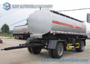 Quality 15000 L 2 Axles Oil Tank Trailer , Full stainless steel tanker trailers For Water / Chemical / LPG wholesale