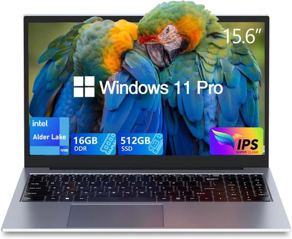 Cheap N100 3.4Ghz Traditional Laptop Computers 15.6" IPS FHD Aluminum Body Windows11 Pro WIFI BT5.0 HDMI for sale
