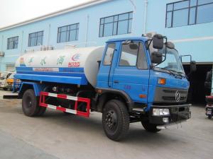 China Water Delivery Service Water Bowser Truck 10 Tons Dongfeng 10000 Liters With Stainless Steel Tank on sale