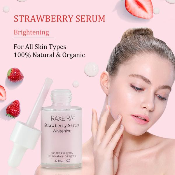 Private Label For All Skin Types 100% Natural Organic Skin Care Moisturizing Lightening Fruit Extract Strawberry Hyaluro