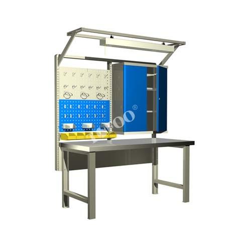 Multi Functional ESD Work Table , ESD Safe Workbench Anti Static Castors