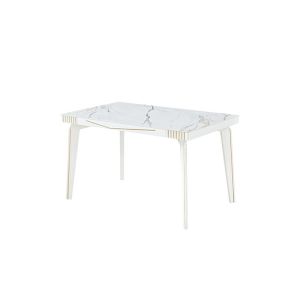 ISO14001 Minimalist Marbled Stone Slate Dining Table