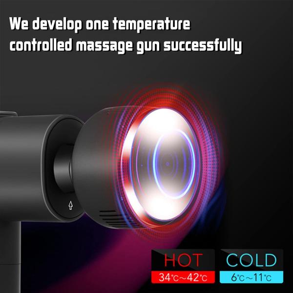 Cold Hot Pocket Rechargeable Massager Gun Muscle Recovery 2400mAh