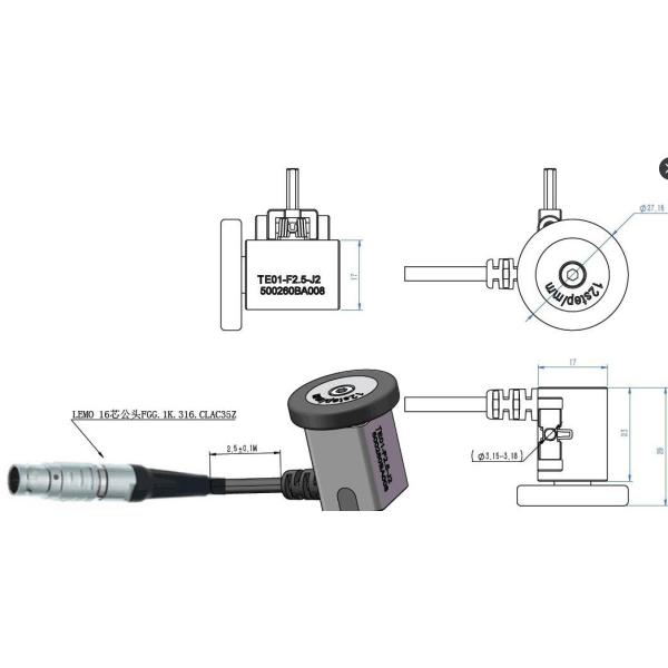 Tmteck Made Universal Encoder Mini-Wheel Encoder Compatible With Olympus Ndt Standard Pa Wedges