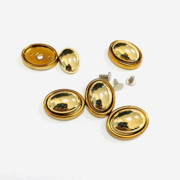Wholesale ABS garment rivet with nail rhinestone decoration plastic ornament