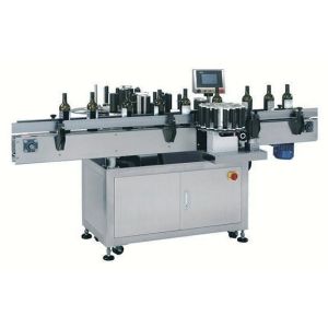 China 1000W 220V Automatic Sticker Pasting Machine Plastic Bottle Labeling System on sale